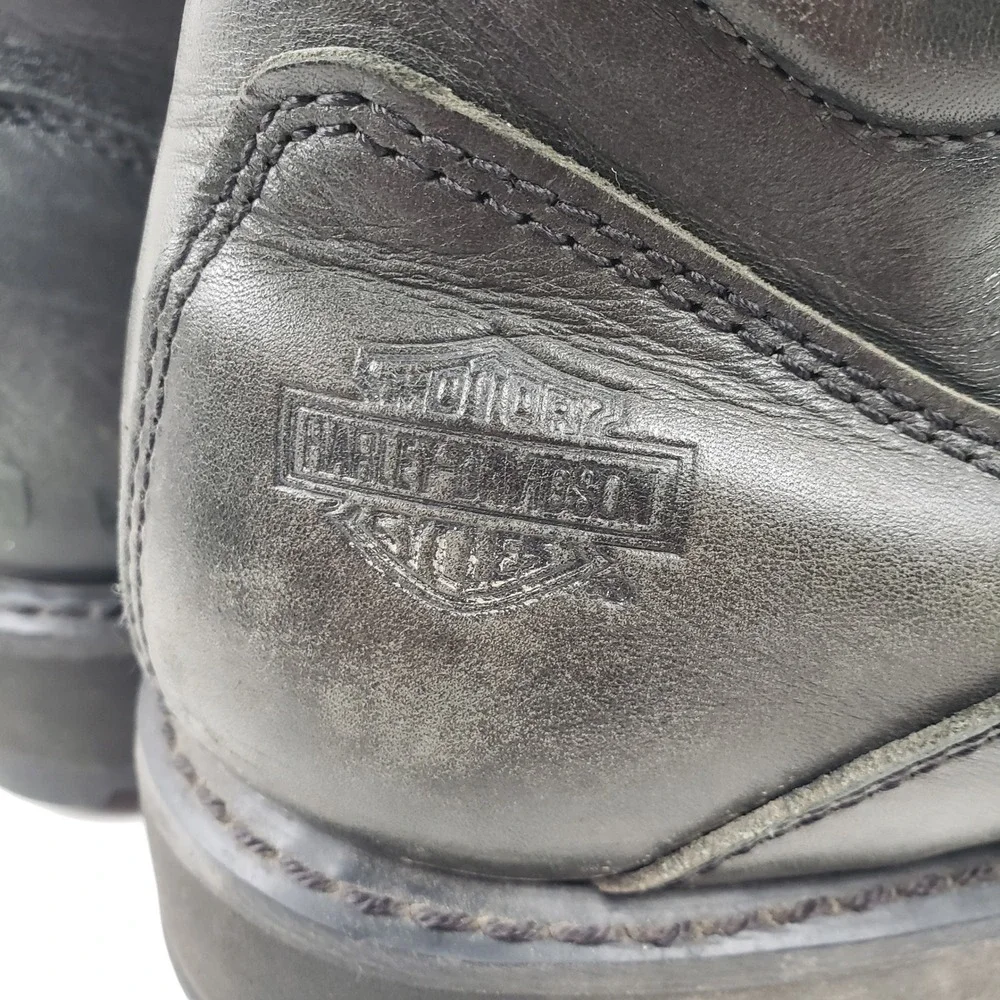 Harley Davidson FXRG Mens 14M Waterproof Black Leather Riding Boots D98304